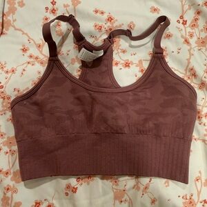 90 Degree By Reflex Mauve Camouflage Sports Bra